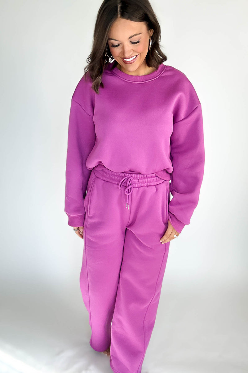 Cozy Grape Sweatshirt Top