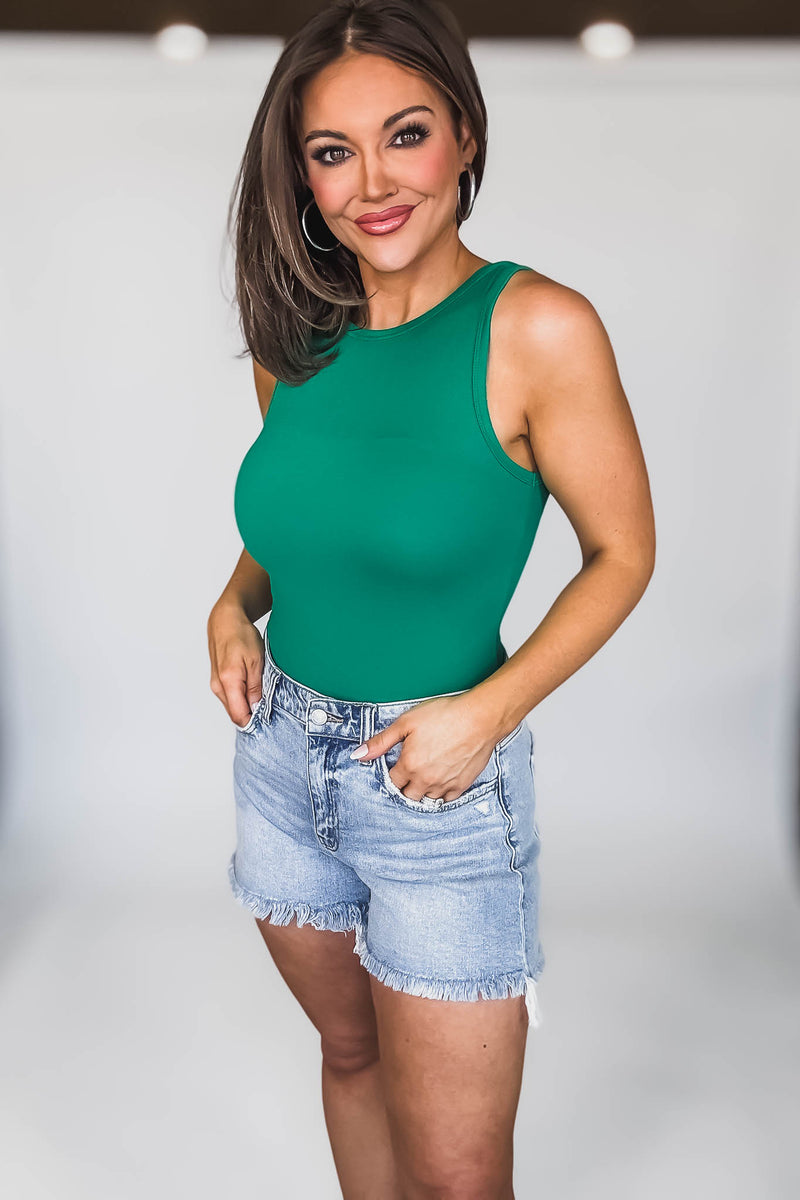 Caylie Kelly Green Bodysuit