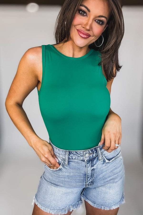 Caylie Kelly Green Bodysuit