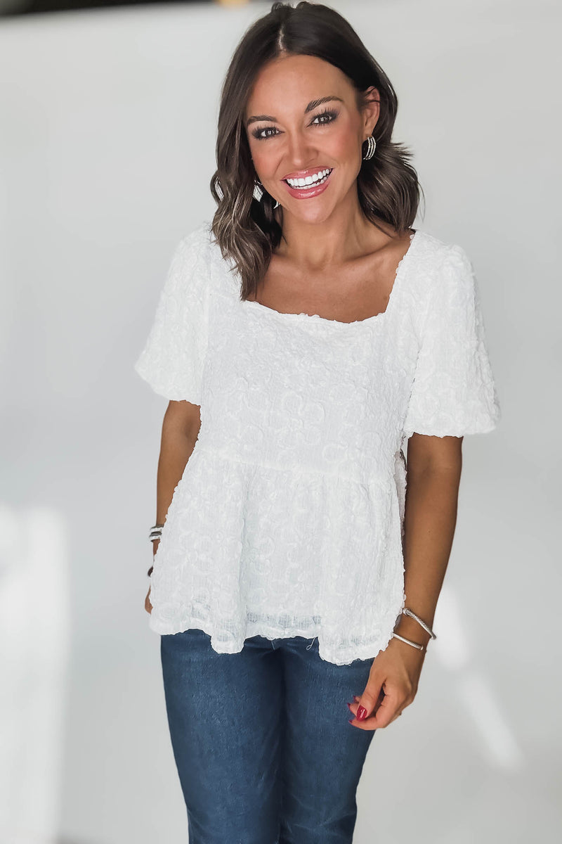 White Babydoll Top