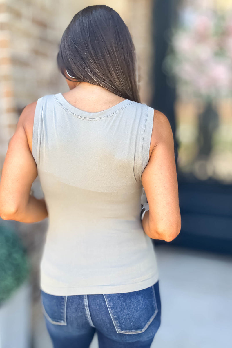 Love Tank Mushroom Seamless Round Neck Tank Top