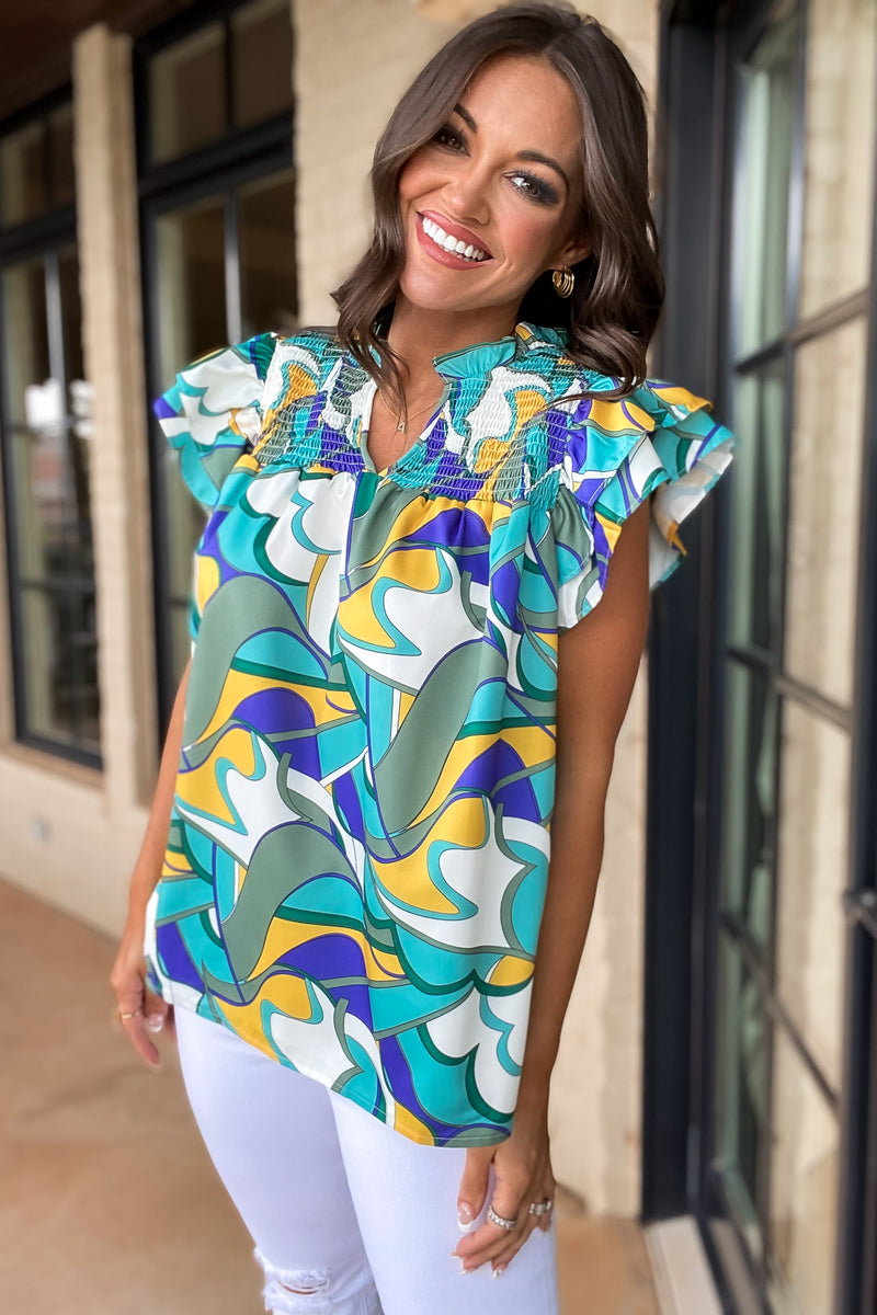 That Flirty Feeling Green Top