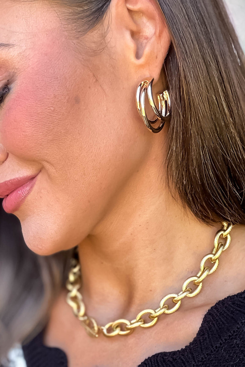 Gold Hoop Earrings