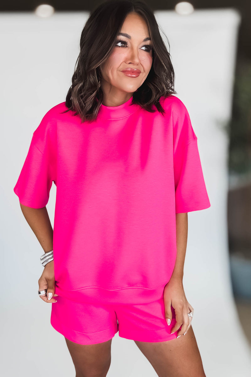 Scuba Hot Pink Short Sleeve Shirt