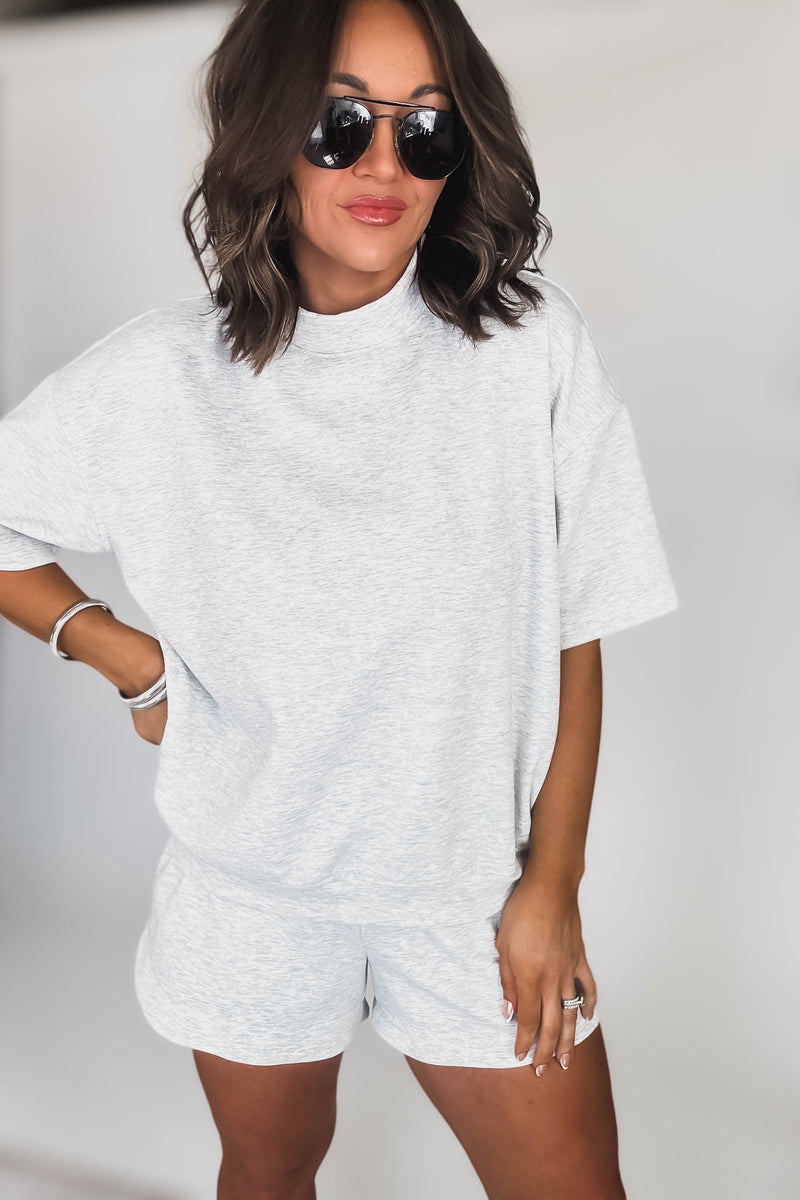 Scuba Heather Grey Short Sleeve Shirt