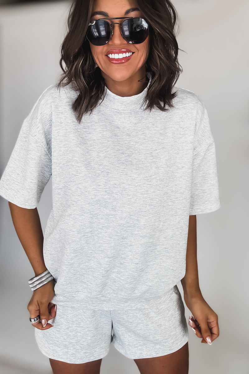 Scuba Heather Grey Short Sleeve Shirt