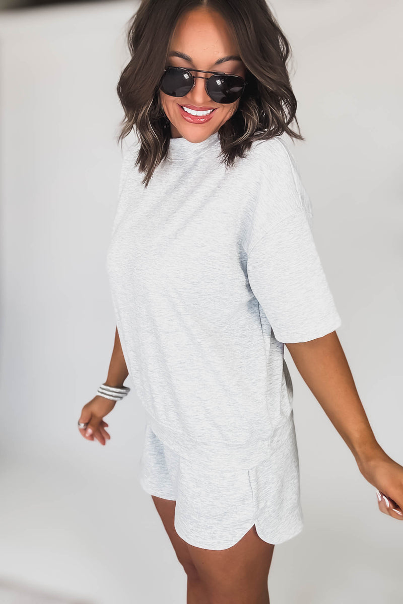 Scuba Heather Grey Short Sleeve Shirt
