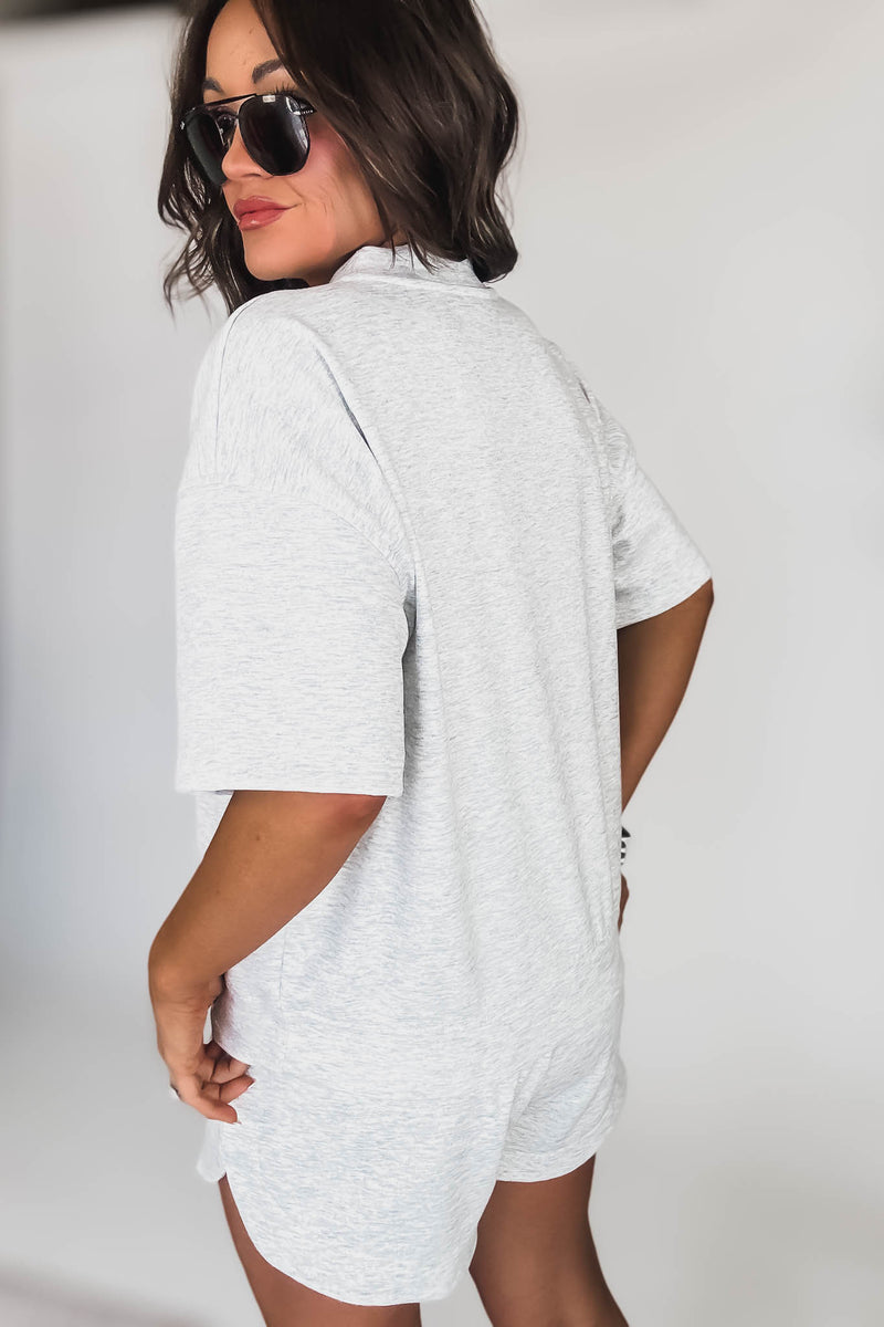 Scuba Heather Grey Short Sleeve Shirt
