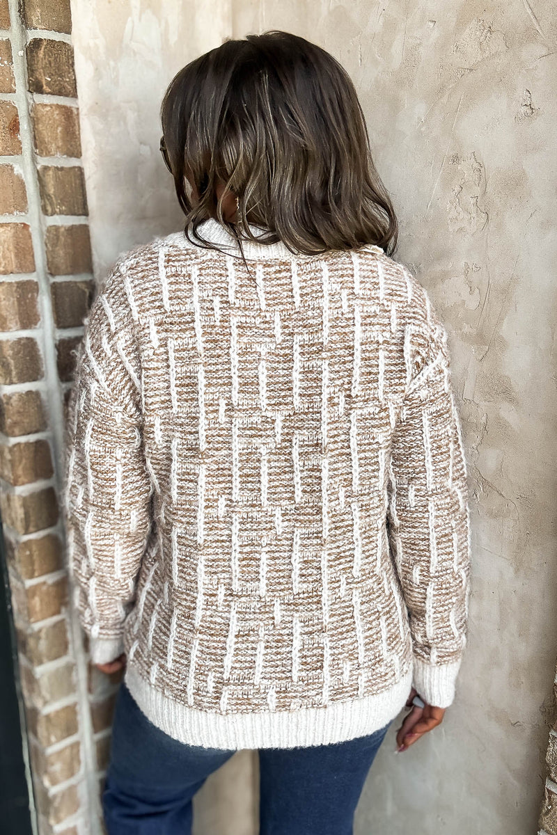Scenic Mauve V-Neck Pullover Sweater