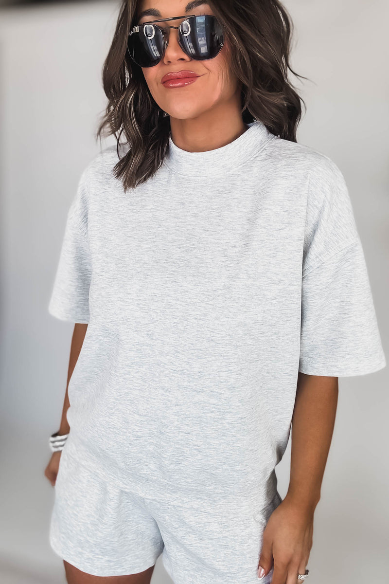 Scuba Heather Grey Short Sleeve Shirt