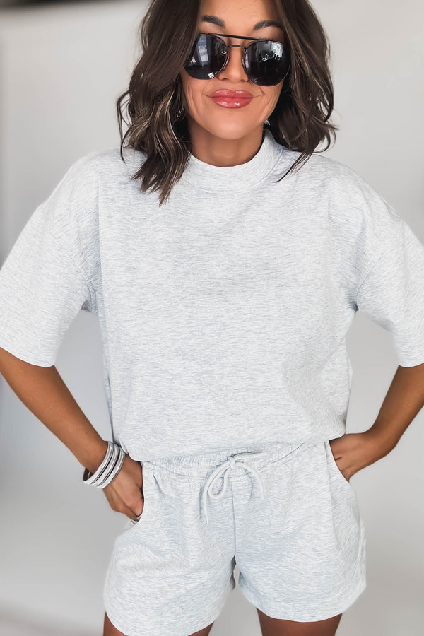 Scuba Heather Grey Short Sleeve Shirt