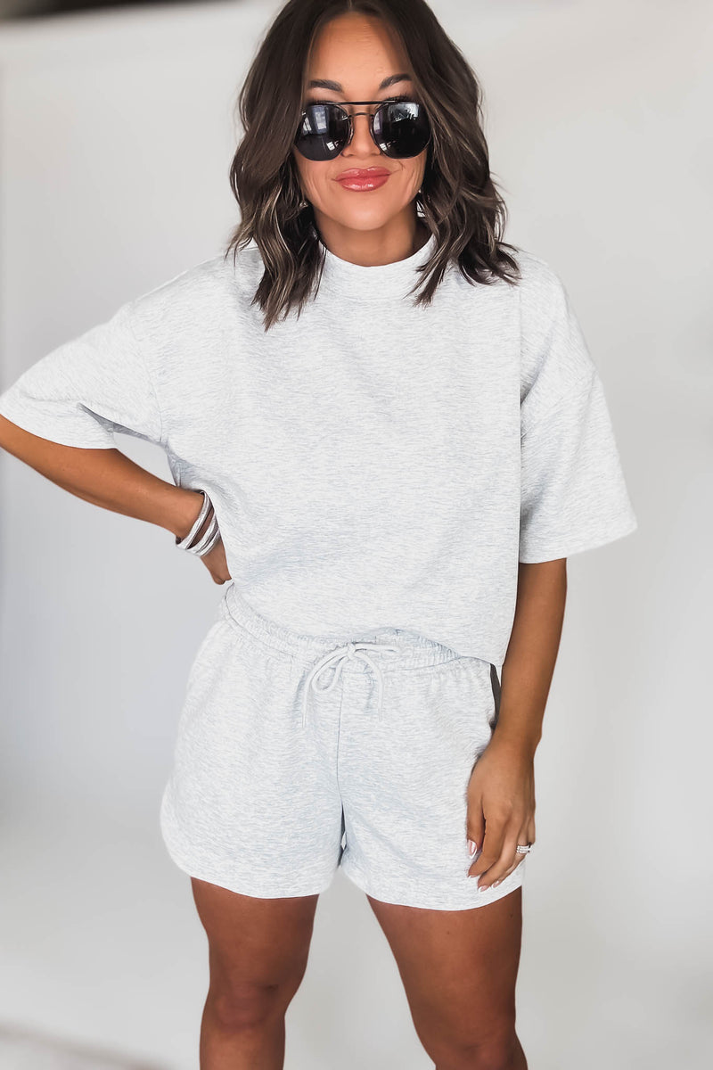 Scuba Heather Grey Short Sleeve Shirt