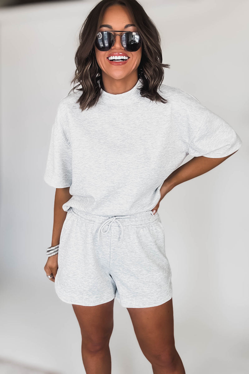 Scuba Heather Grey Short Sleeve Shirt