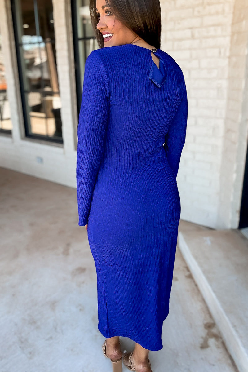 Royal Blue Midi Dress