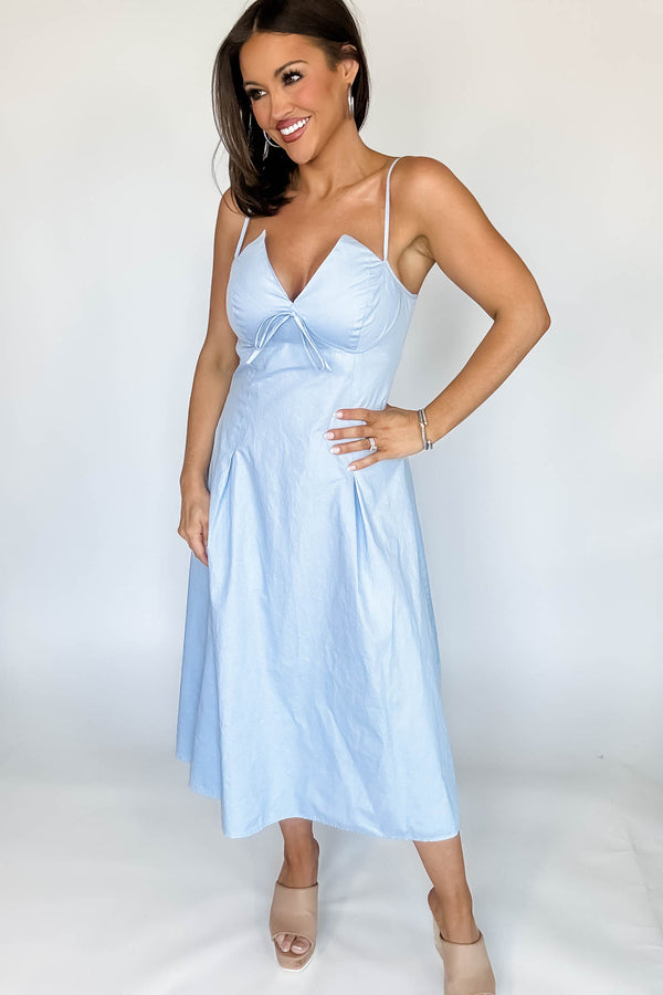 Baby Blue Midi Dress