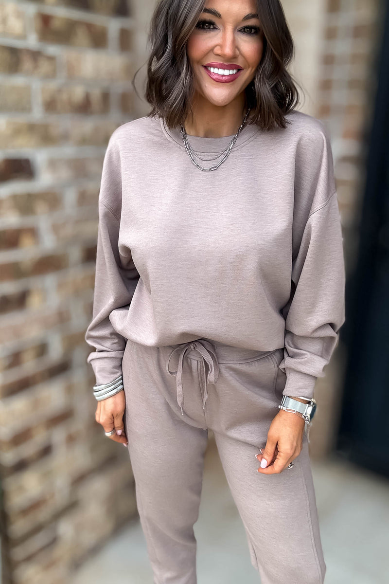 Crew Neck Cocoa Scuba Crewneck Pullover