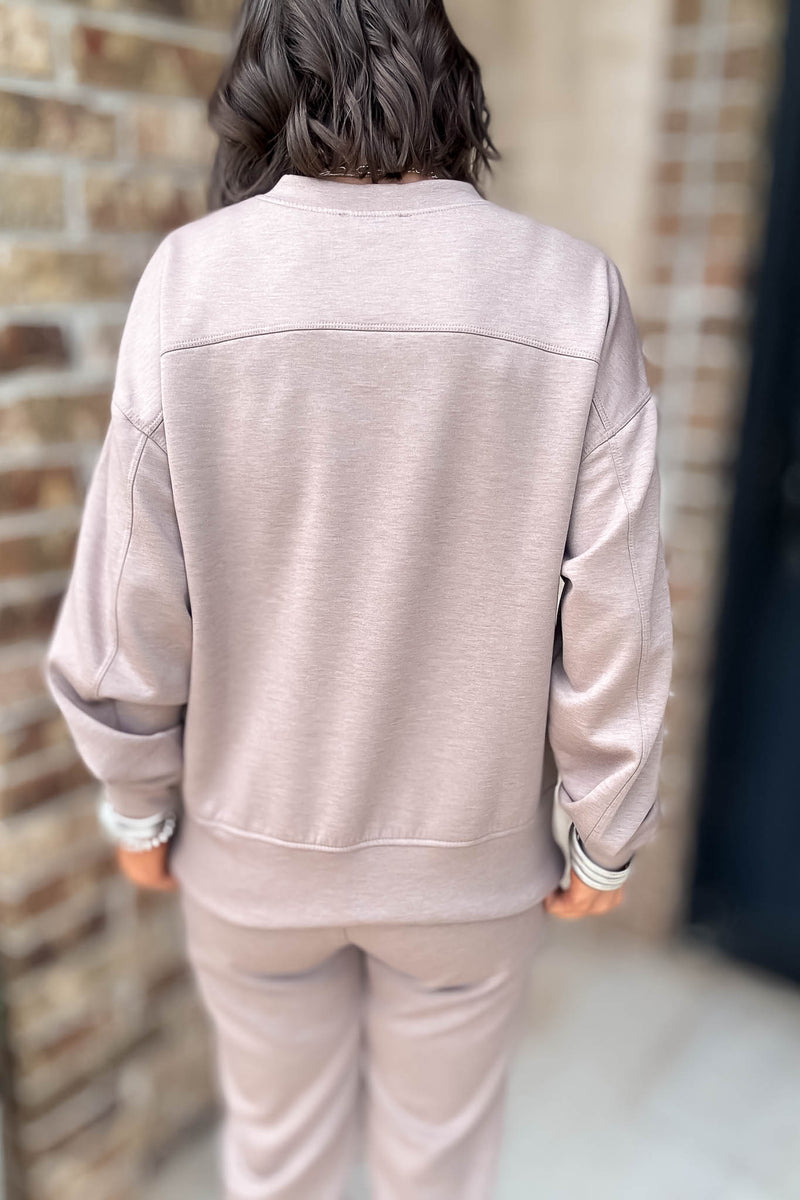 Crew Neck Cocoa Scuba Crewneck Pullover