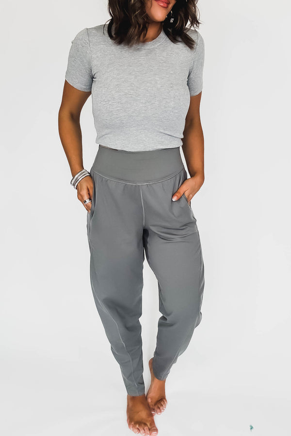 Venice New Pewter Flow Barrel Active Pants
