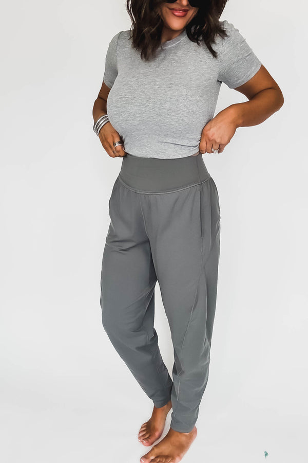 Venice New Pewter Flow Barrel Active Pants
