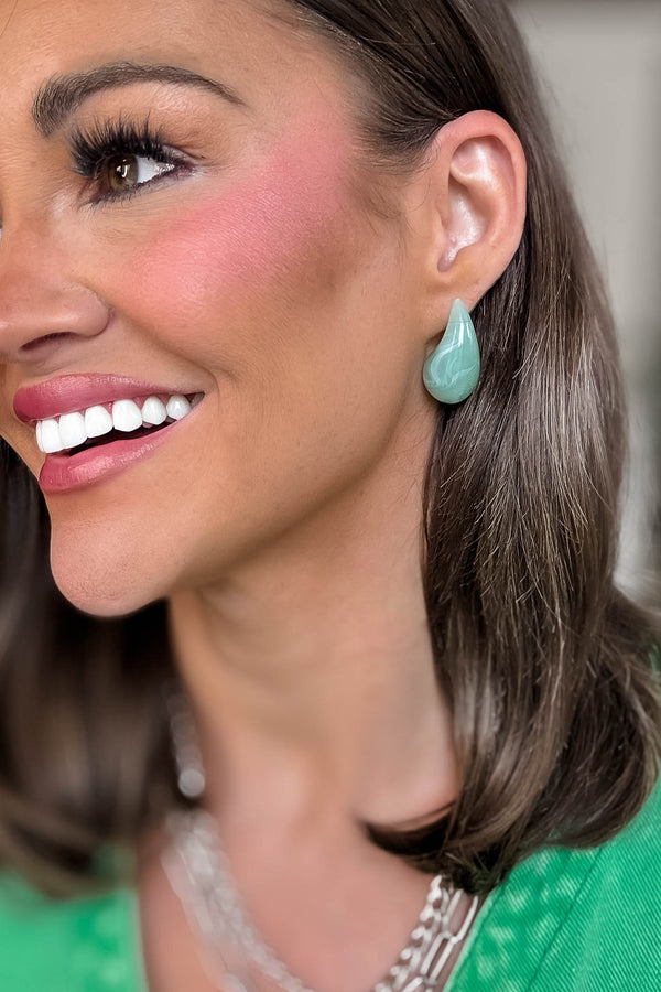 Jade Green Earrings