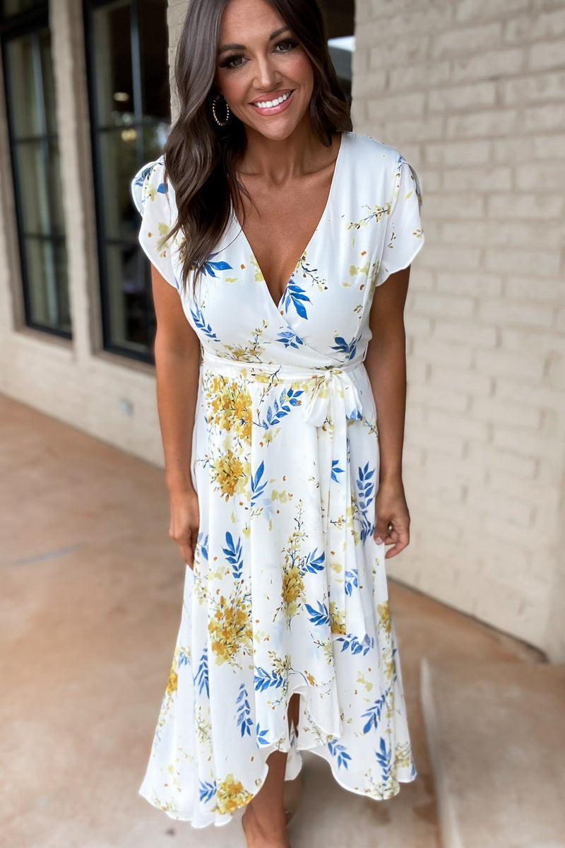 Feeling Like Sunshine Floral Maxi Dress