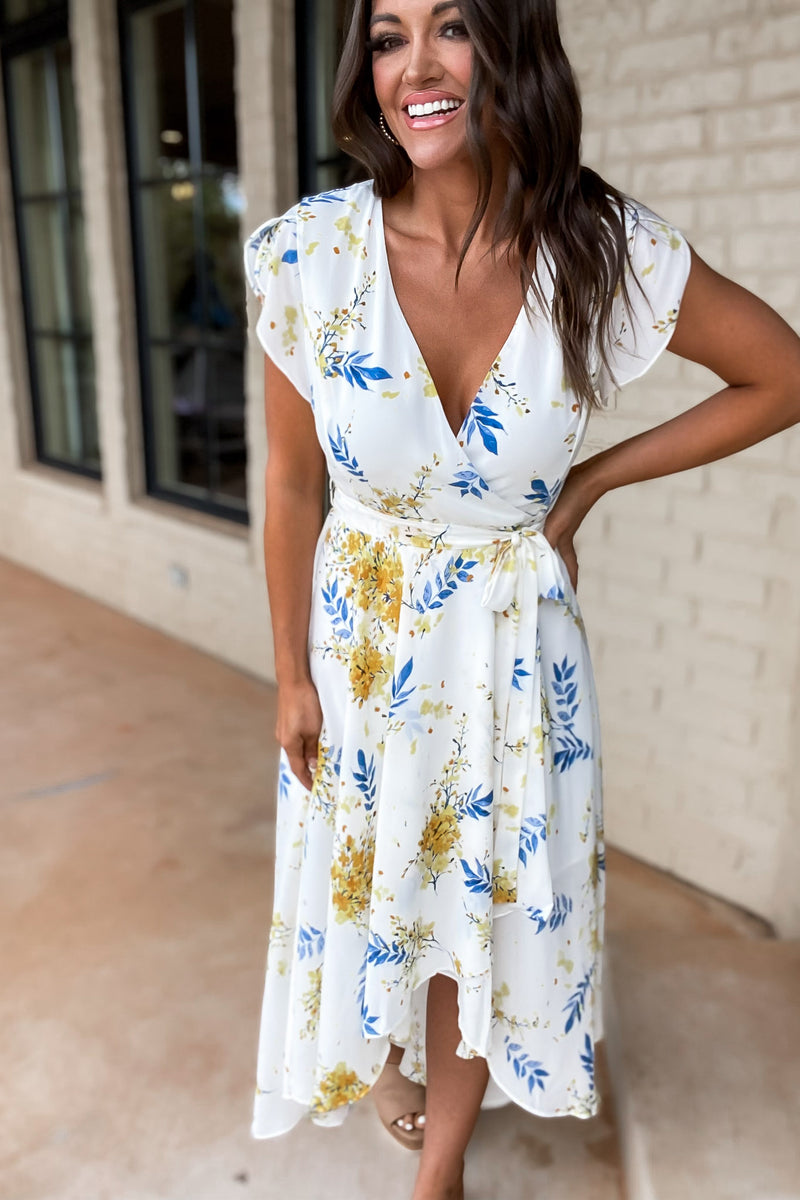 Feeling Like Sunshine Floral Maxi Dress