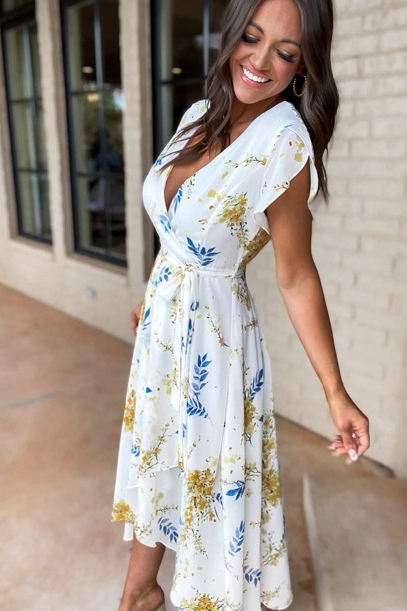 Feeling Like Sunshine Floral Maxi Dress