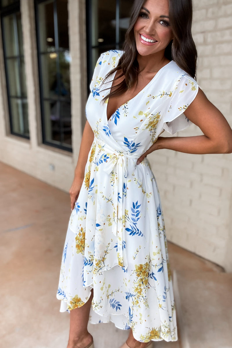 Feeling Like Sunshine Floral Maxi Dress