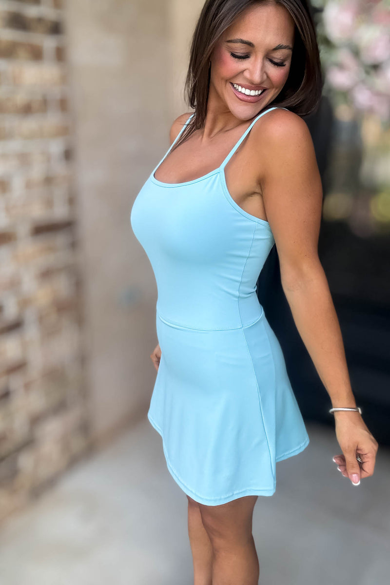 Athletic Baby Blue Skort Dress
