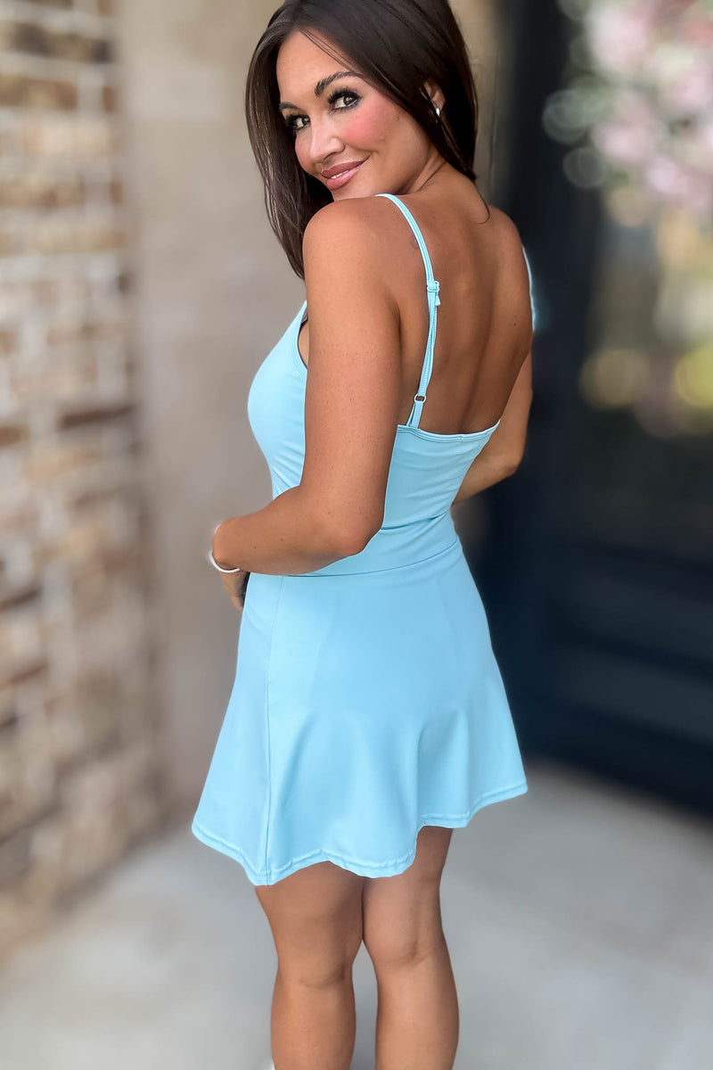 Athletic Baby Blue Skort Dress
