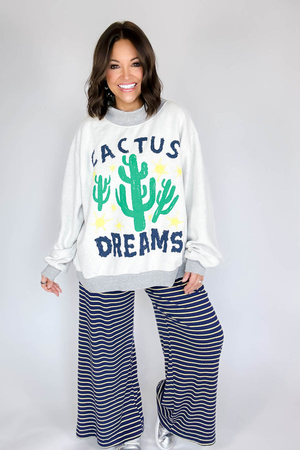Bucketlist 'Cactus, Dreams' Graphic Reversible Sweatshirt