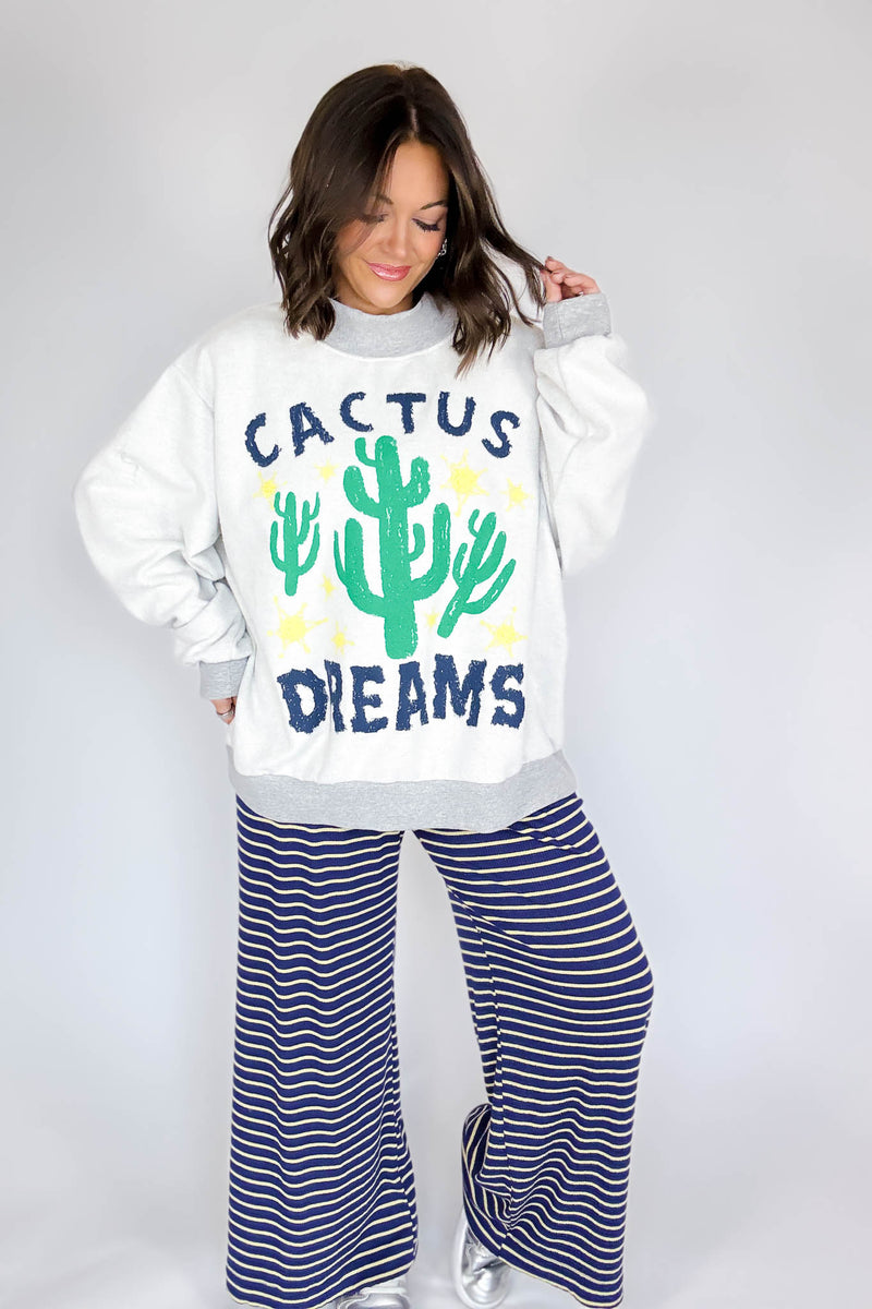 Bucketlist 'Cactus, Dreams' Graphic Reversible Sweatshirt