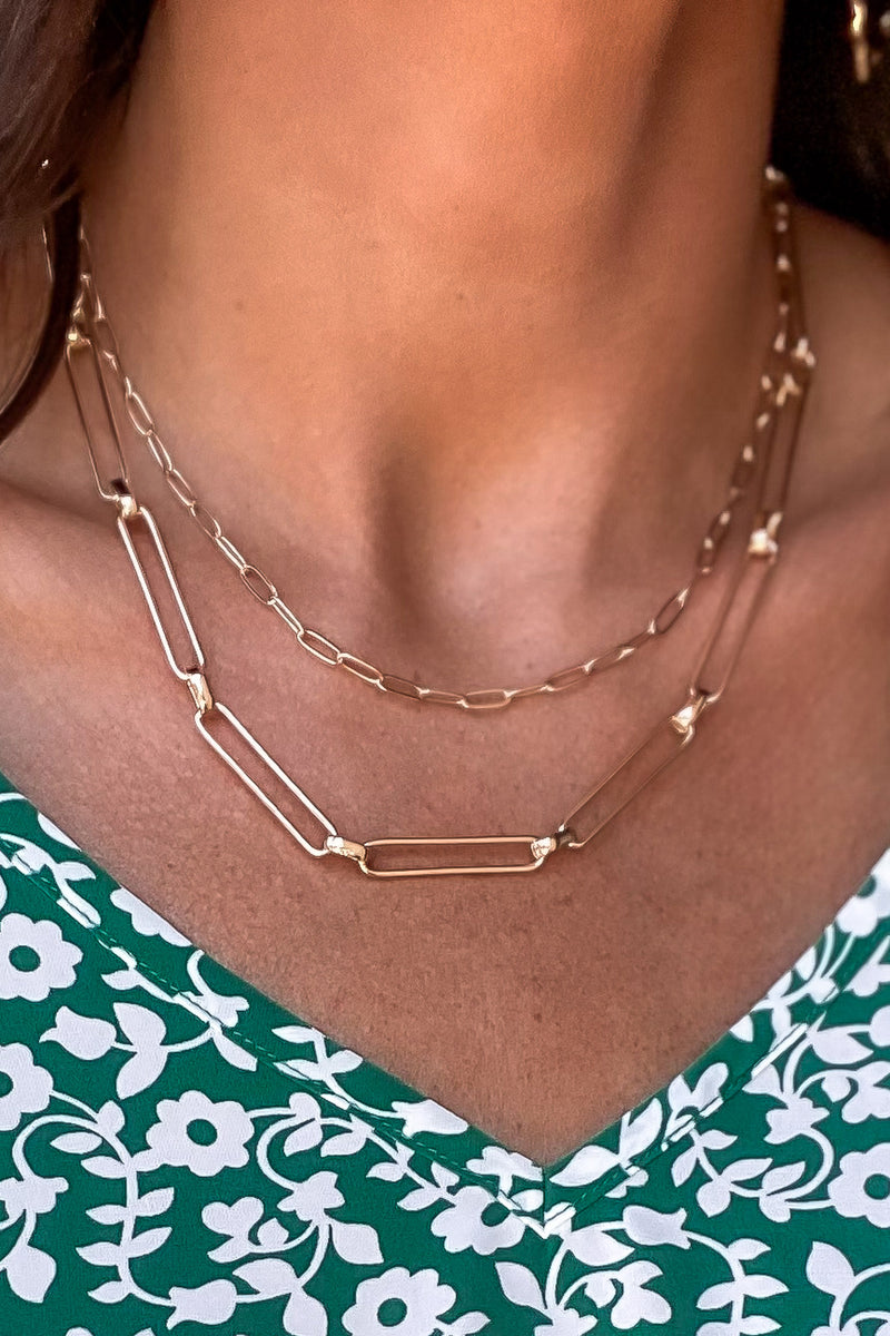 Feeling Sentimental Link Layered Necklace
