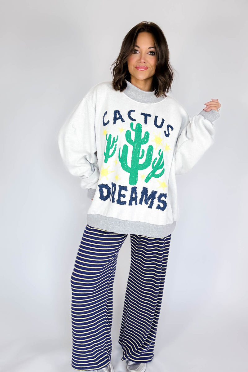 Bucketlist 'Cactus, Dreams' Graphic Reversible Sweatshirt