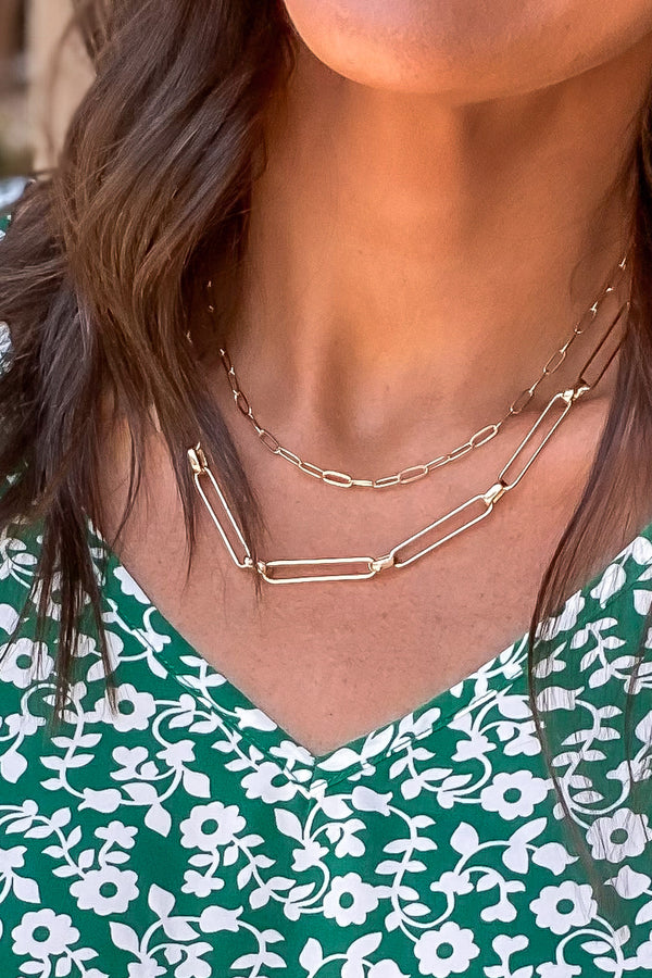 Feeling Sentimental Link Layered Necklace