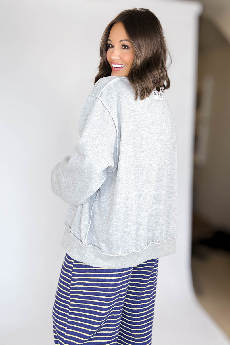 Bucketlist 'Cactus, Dreams' Graphic Reversible Sweatshirt