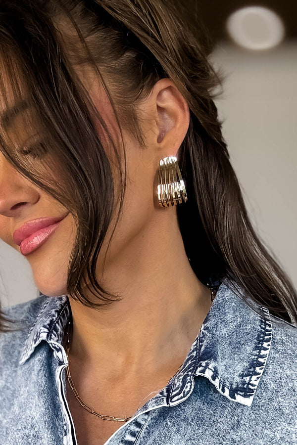 Attached Hoops Earrings