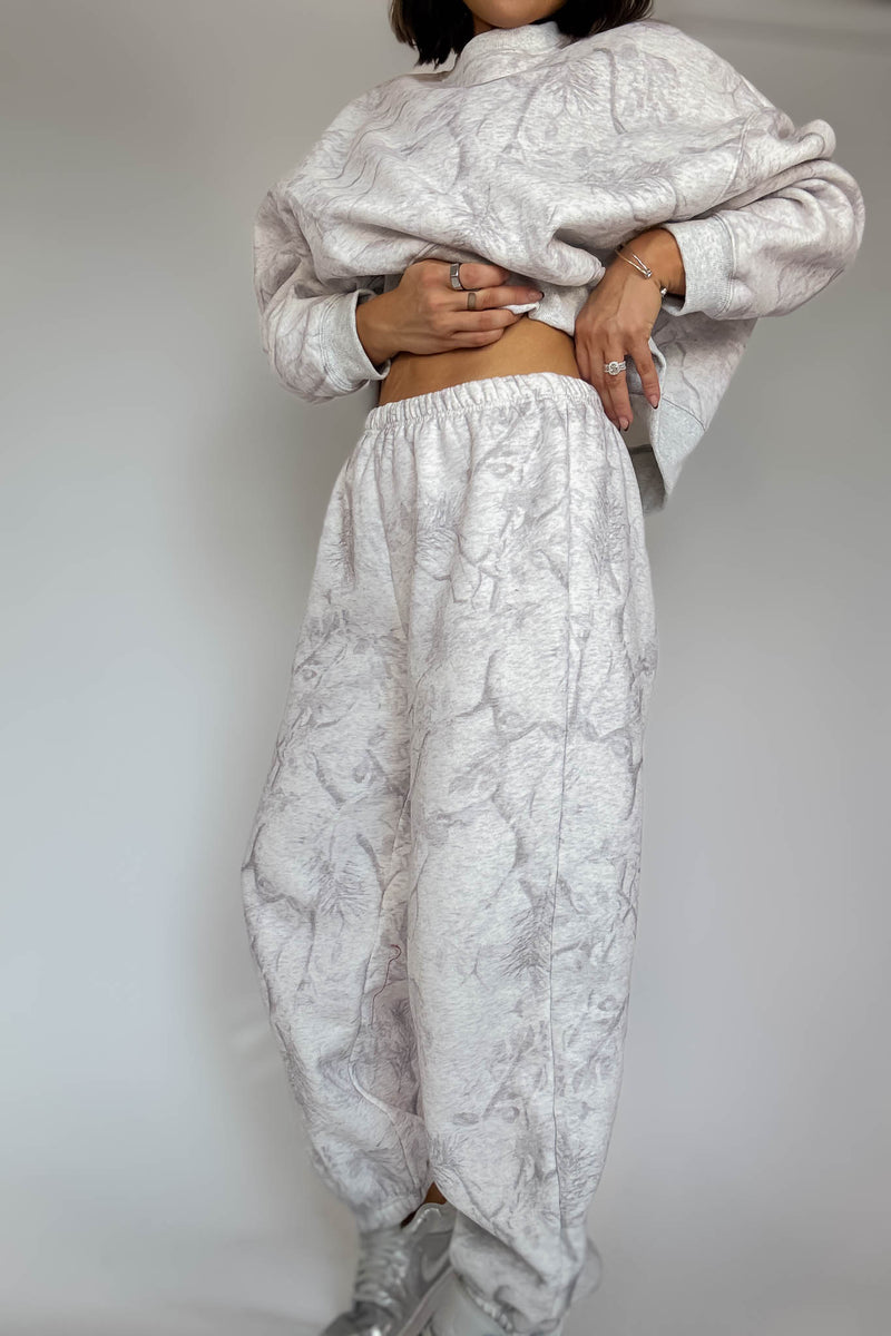 TCEC Grey Camouflage Print Jogger Sweatpants