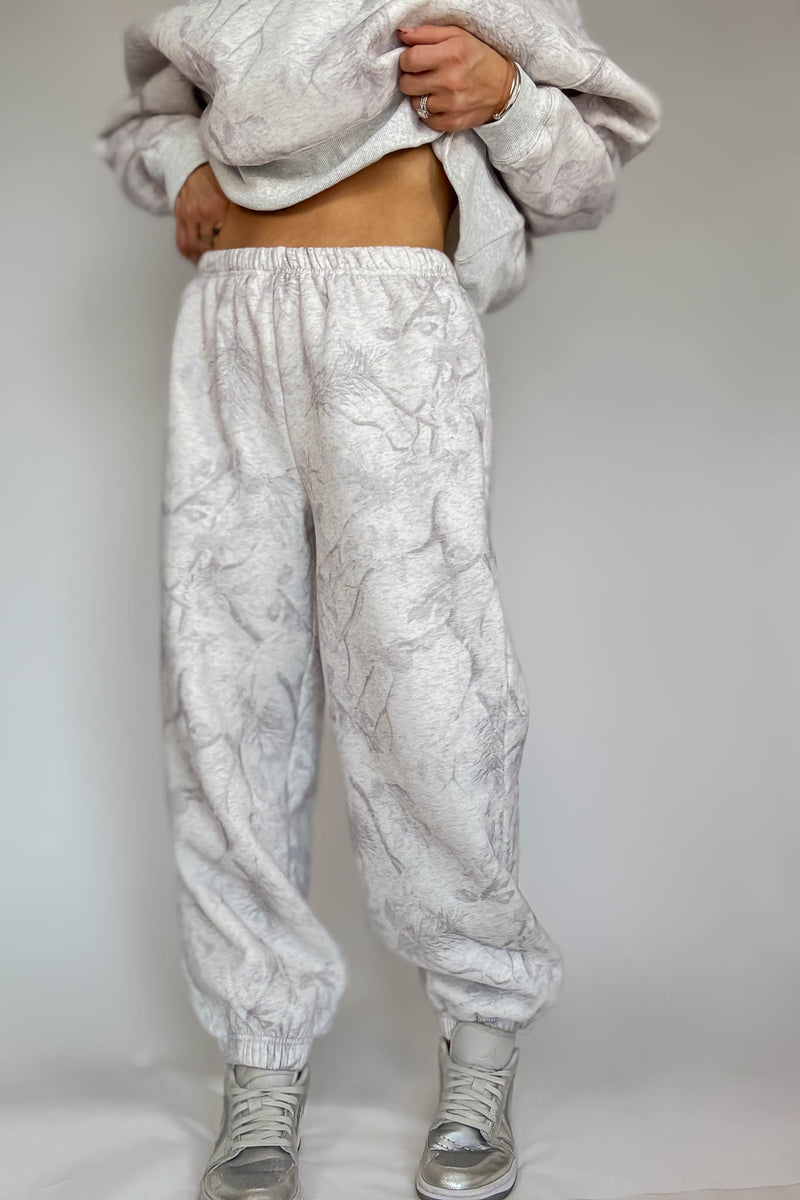 TCEC Grey Camouflage Print Jogger Sweatpants