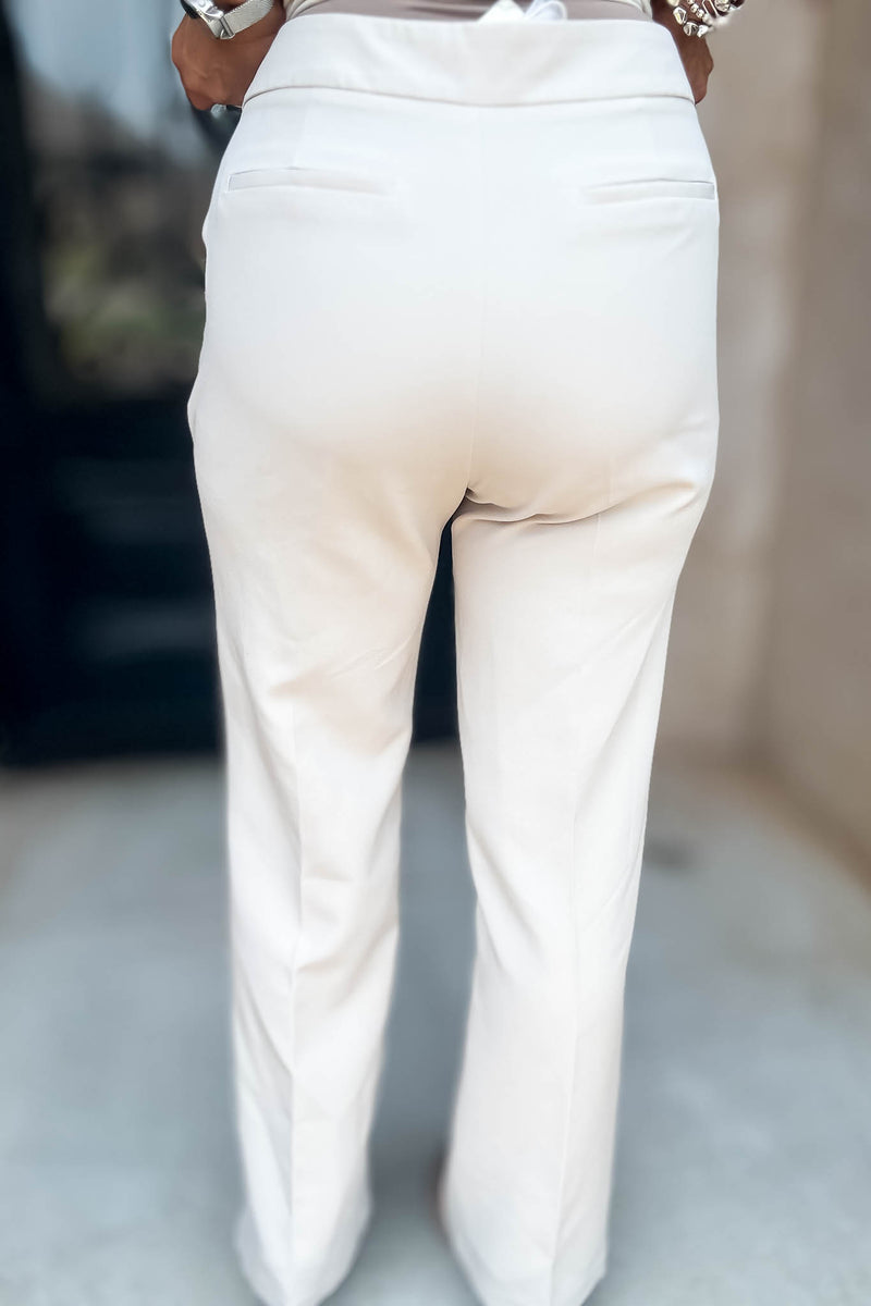 In Her Element Sand Taupe High Waist Long Pants
