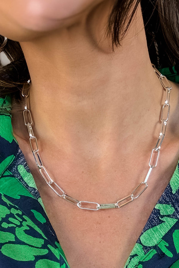 Silver Link Necklace