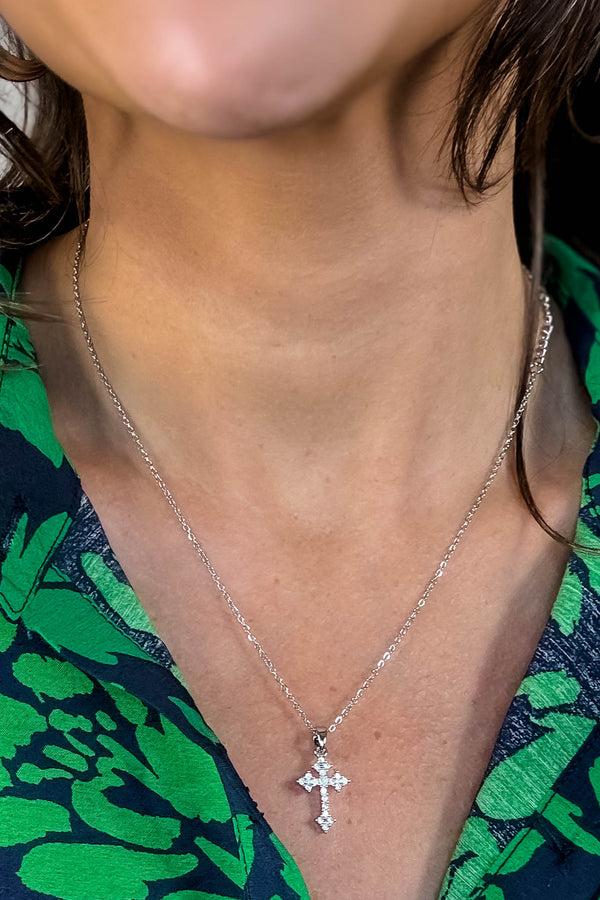Silver Secret Box Cross Necklace