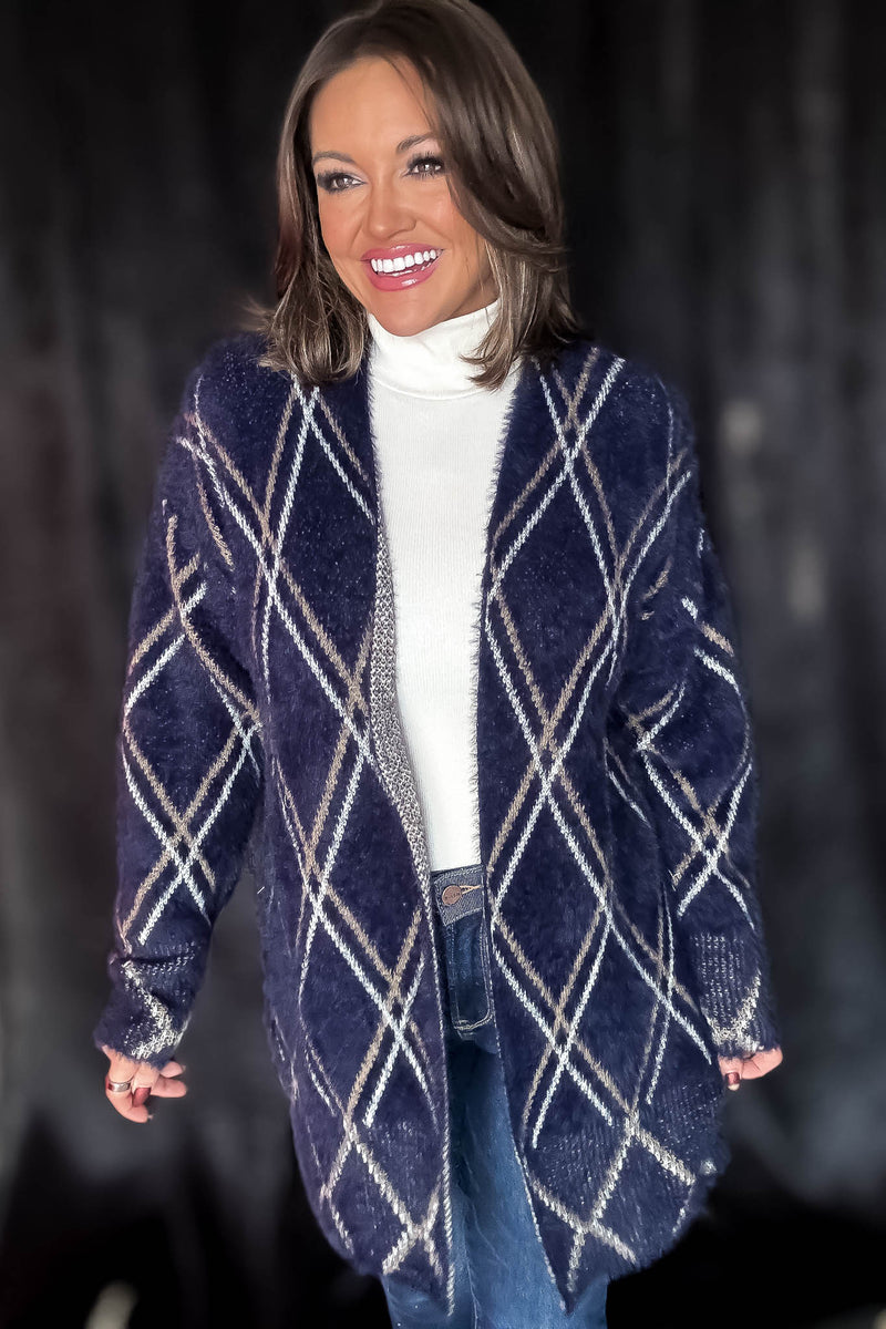 Wrap Me Up Navy Cardigan