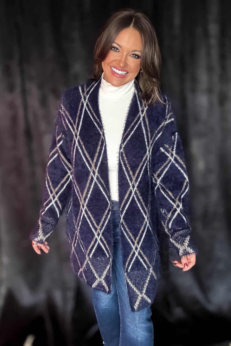 Wrap Me Up Navy Cardigan