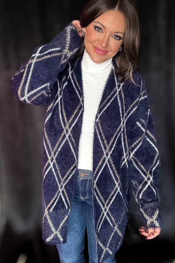 Wrap Me Up Navy Cardigan