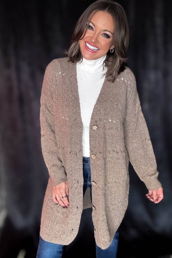 Pointelle Cardigan
