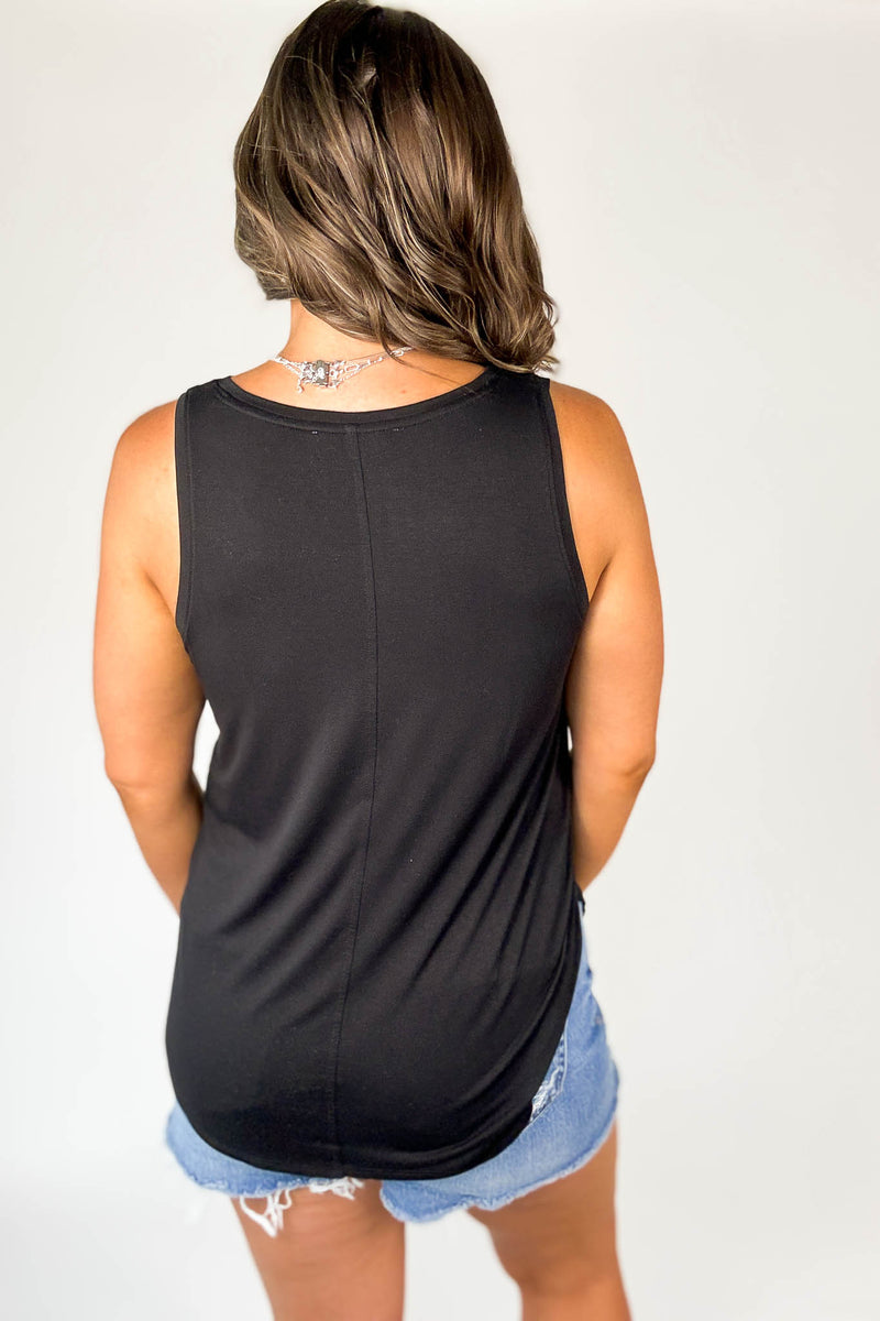 Call Me Yours Black Super Soft Tank Top