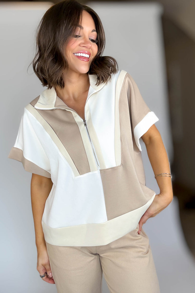 Bucketlist Half Zip Short Sleeves Pullover