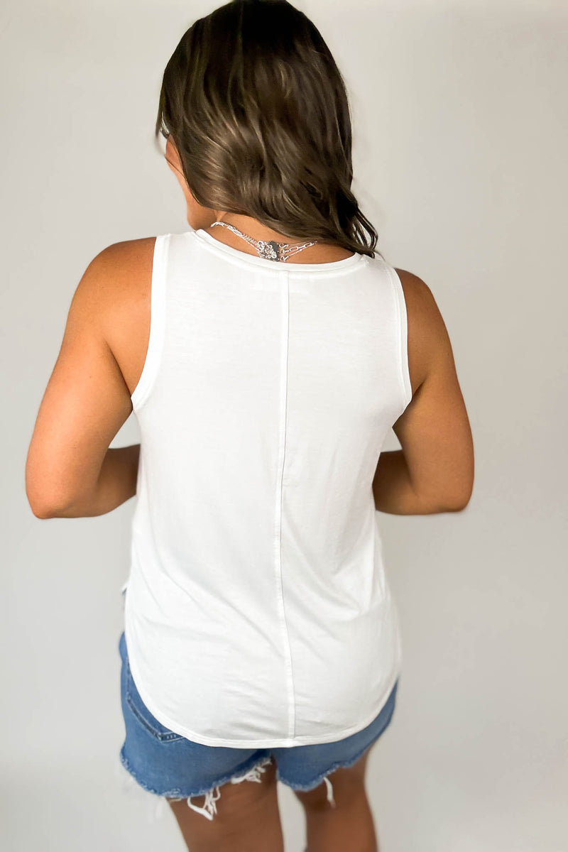 Call Me Yours Off White Super Soft Tank Top