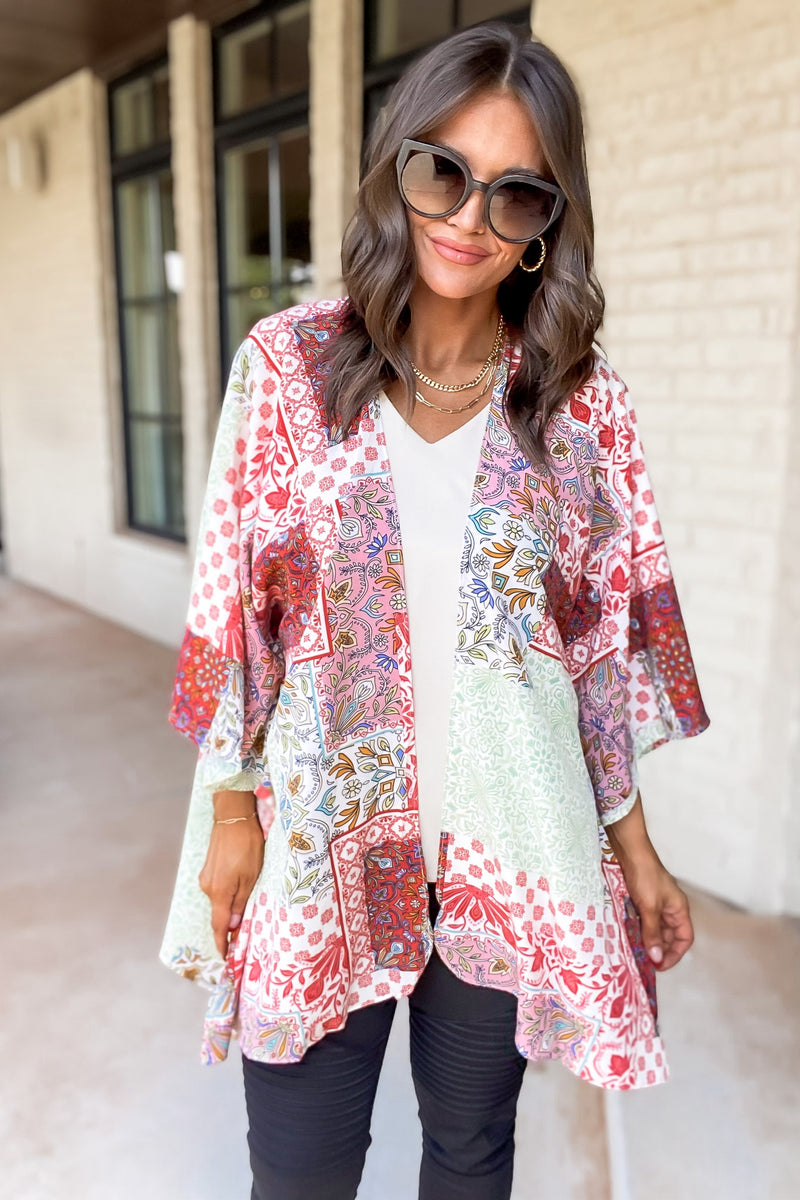Paint Your Dreams Multi Print Kimono